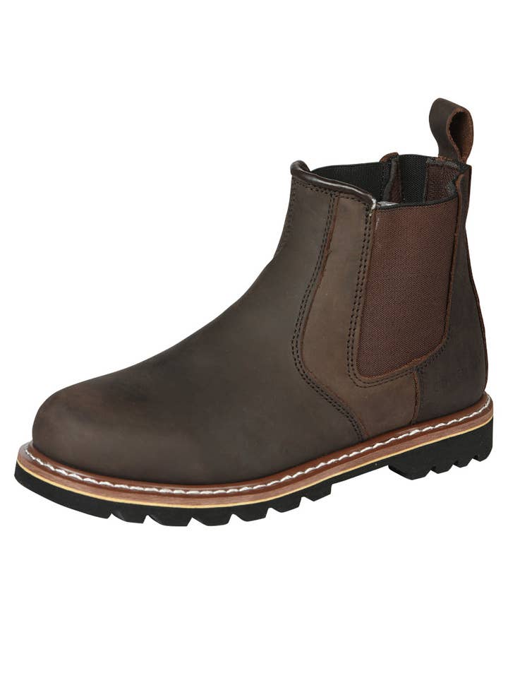 Centenario Work Ankle Boots - Light Crazy Coffee 128697 for wholesale by J&J WESTERN WEAR