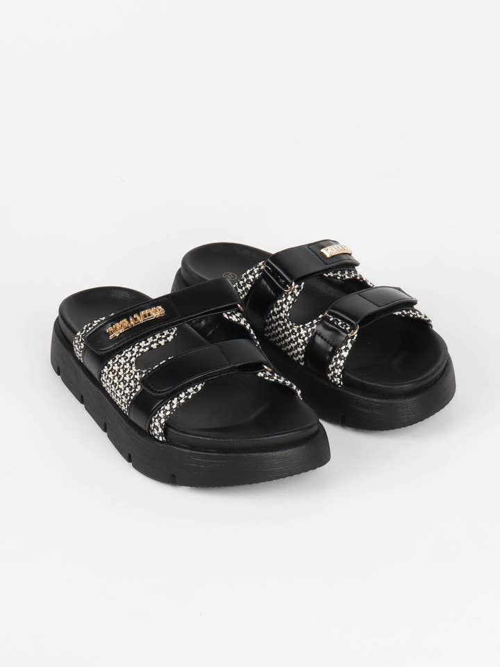 La Bottine Souriante - Wholesale Sandals - Women's - Women's Sandals with Velcro – Thick Sole and Braiding2