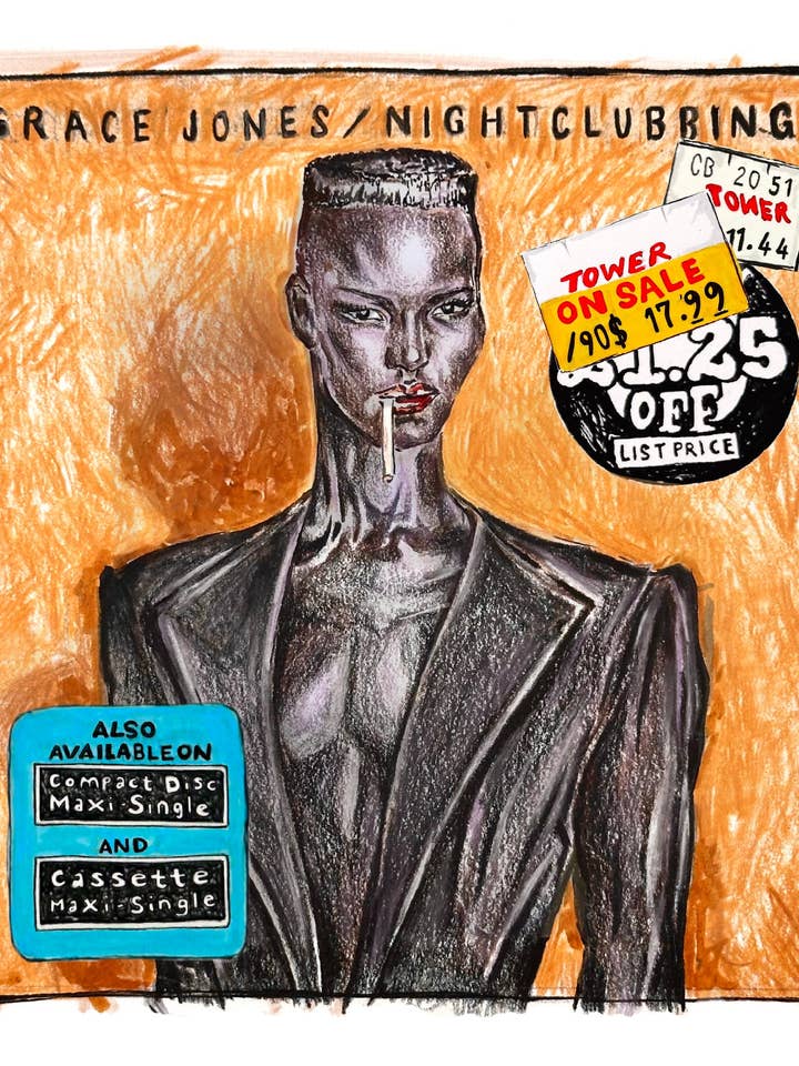 Grace Jones DRUCK für den Großhandel von Paper 8