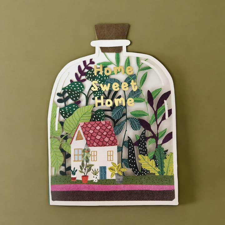 Alljoy Design - Wholesale Housewarming Card - Paper Cut 'Home Sweet Home' Housewarming Card0