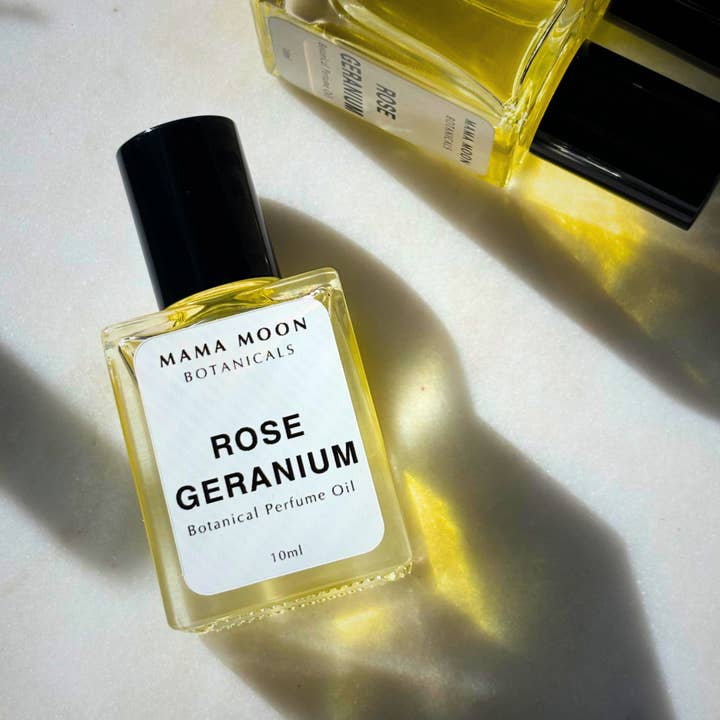 ROSE GERANIUM | Botanical Perfume Oil for wholesale by MAMA MOON BOTANICALS