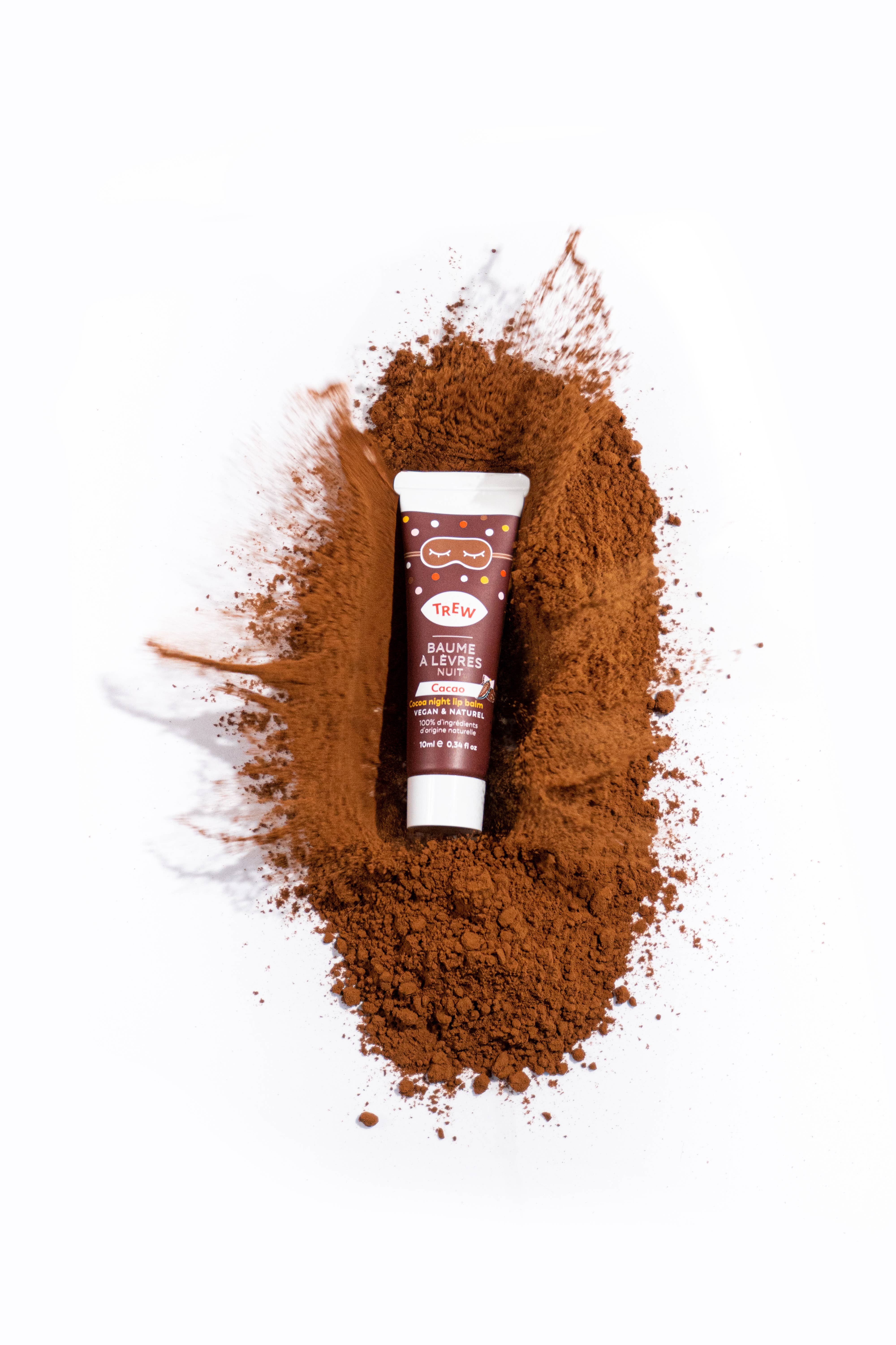 Trew Cosmetic - Wholesale Lip Balm - Night Lip Balm Cocoa Aroma 100% Natural & Vegan : Bulk1