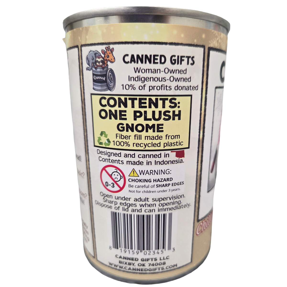 Canned Gifts - Wholesale Kerstdecoratie - Ingeblikte Kabouter | Tuinplant Knuffel met Grappen | Kerstmagie3