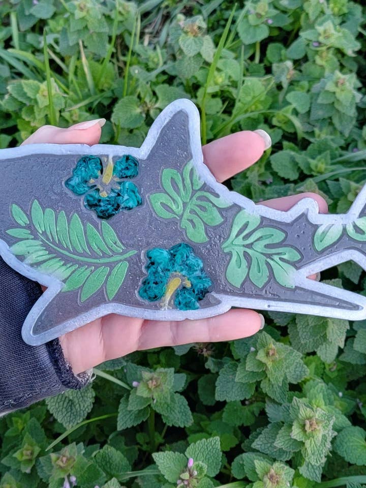 Large Tropical Shark Magnet for wholesale by Shark Bitten