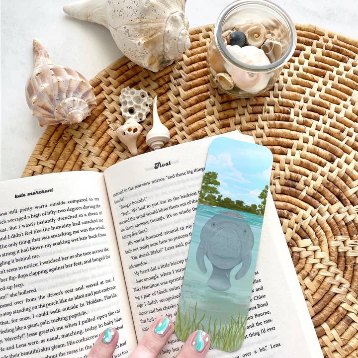 25 Sweetpeas - Wholesale Bookmark - Manatee Bookmark, Florida Wildlife Bookmark2