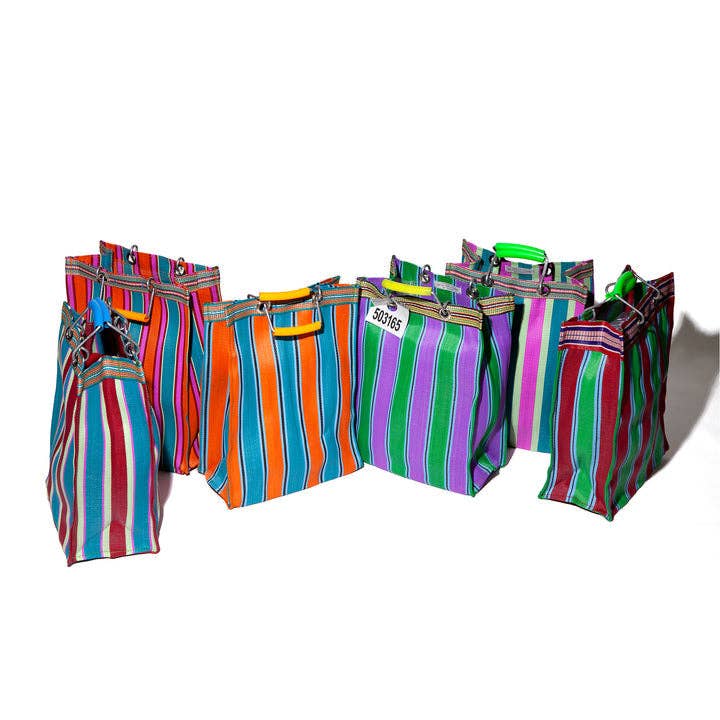 Puebco - Wholesale Tote Bag - Women's - RECYCLED PLASTIC STRIPE BAG - Rectangle D158