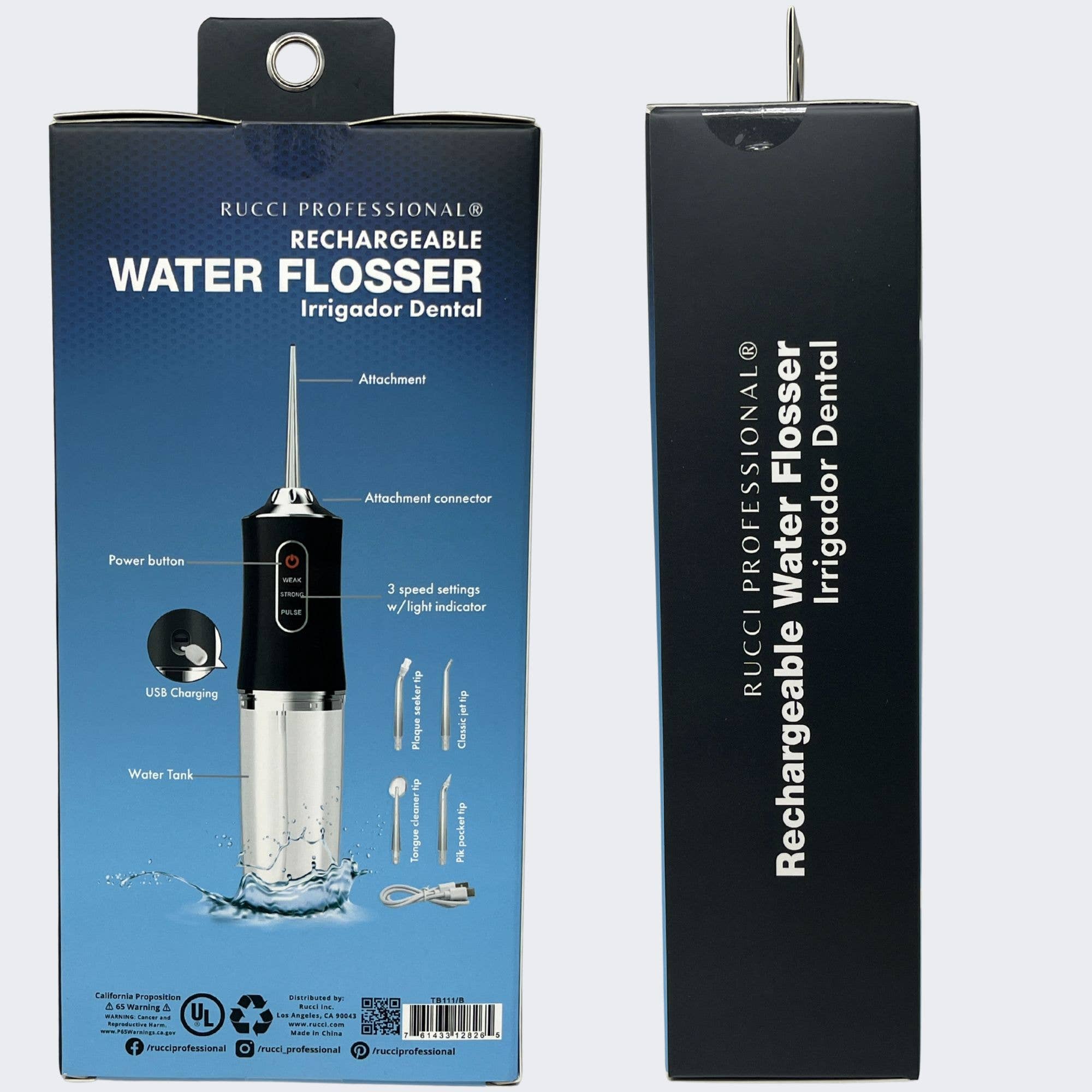 Rucci Professional - Wholesale Oral Care Set - TB111/B Rucci Professional Rechargable Water Flosser5