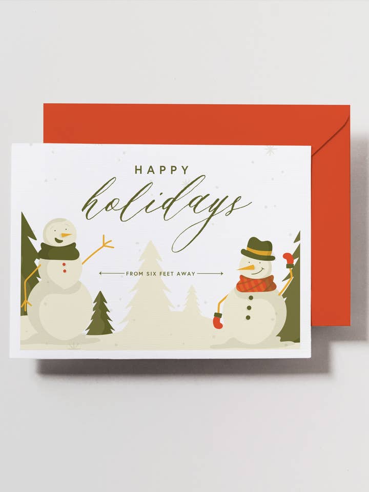 Happy Holiday's Card for wholesale by Haven Print Co.