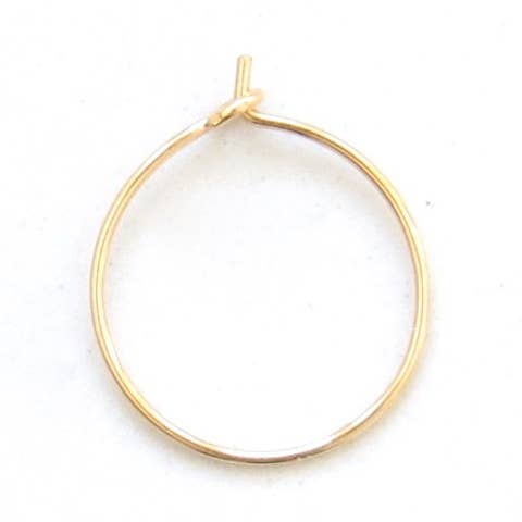 Nose Hoop - Ultra Thin - 14k Gold Filled for wholesale by Rebecca Mullins Studio