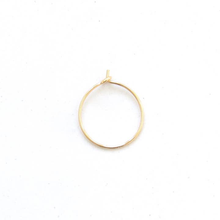 Nose Hoop - Ultra Thin - 14k Gold Filled for wholesale by Rebecca Mullins Studio