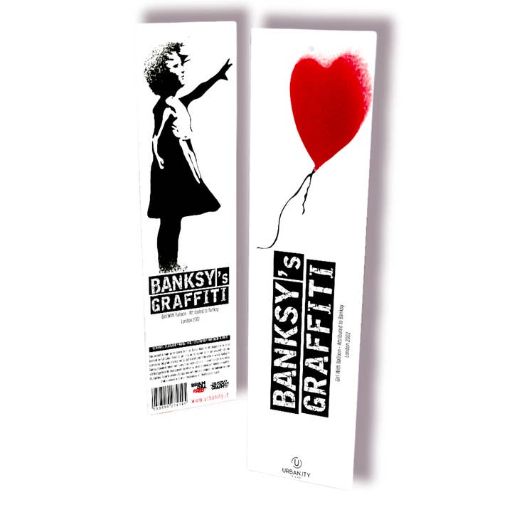 URBAN.ITY SRL - Wholesale Bookmark - Banksy Bookmark “Soft-Touch - Girl With Balloon