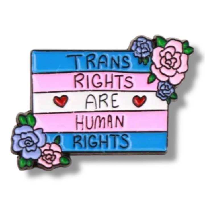 Kinky Pleasure - Wholesale Lapel Pin/Button - Kinky Pleasure - KPB060 - Badge / Pin - Trans Rights Are Human Rights4
