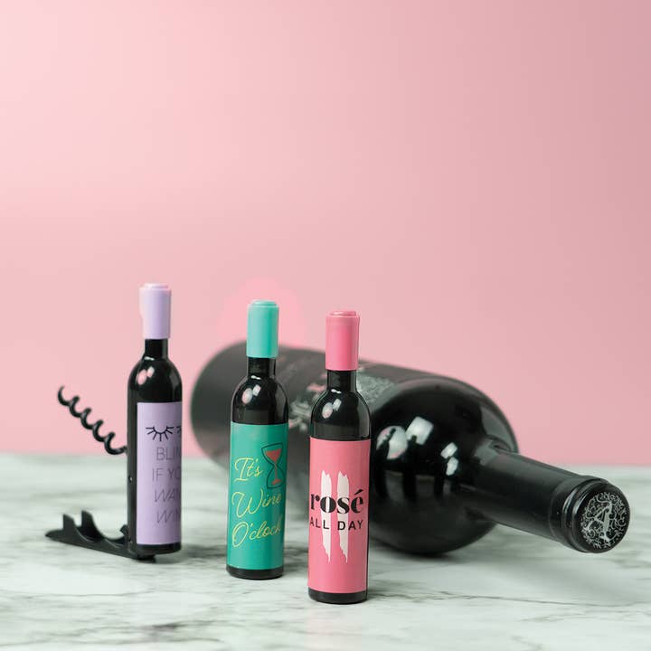 DM Merchandising - Wholesale Bottle/Wine Opener - Pop The Party 3-in-1 Magnetic Wine & Bottle Cap Opener