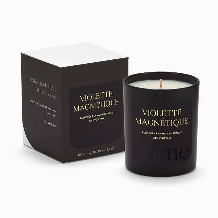 ōhme - Wholesale Jar/Filled Candle - Magnetic Violet Scented Candle | Vegetable Wax, 160g0