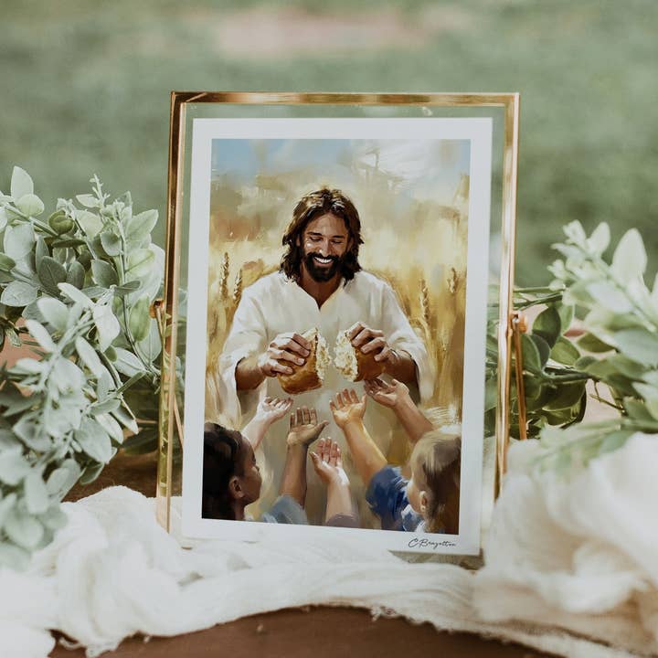 Daily Bread | Signed Handmade Art Print for wholesale by The Painted Gospel