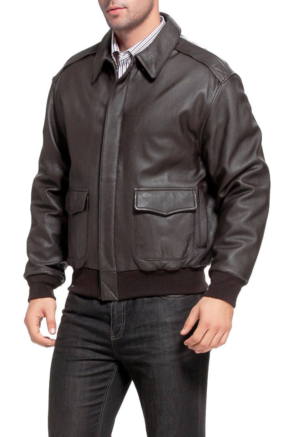 Wholesale Landing Leathers Air Force Men A-2 Goatskin Leather