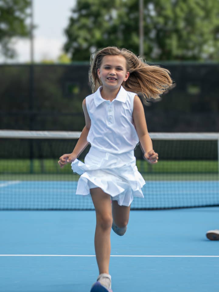 Eden Polo Skort Set White for wholesale by Catalina Prep