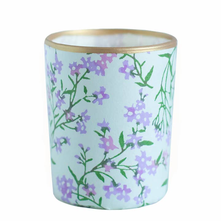 Tealight holder, Garland / Lilac for wholesale by LILI'S LOFT
