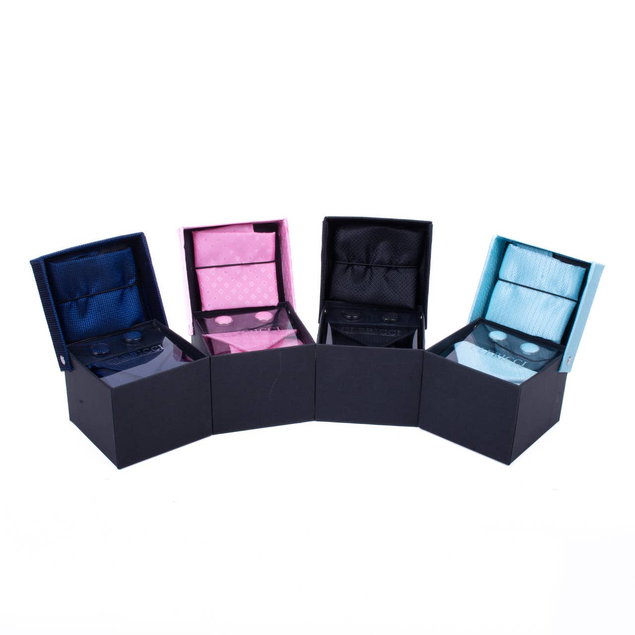 Selini New York - Vente Boutons de manchette - Ensemble de boutons de manchette à cravate en boîte, 12 pièces, PWFB4000-SS9