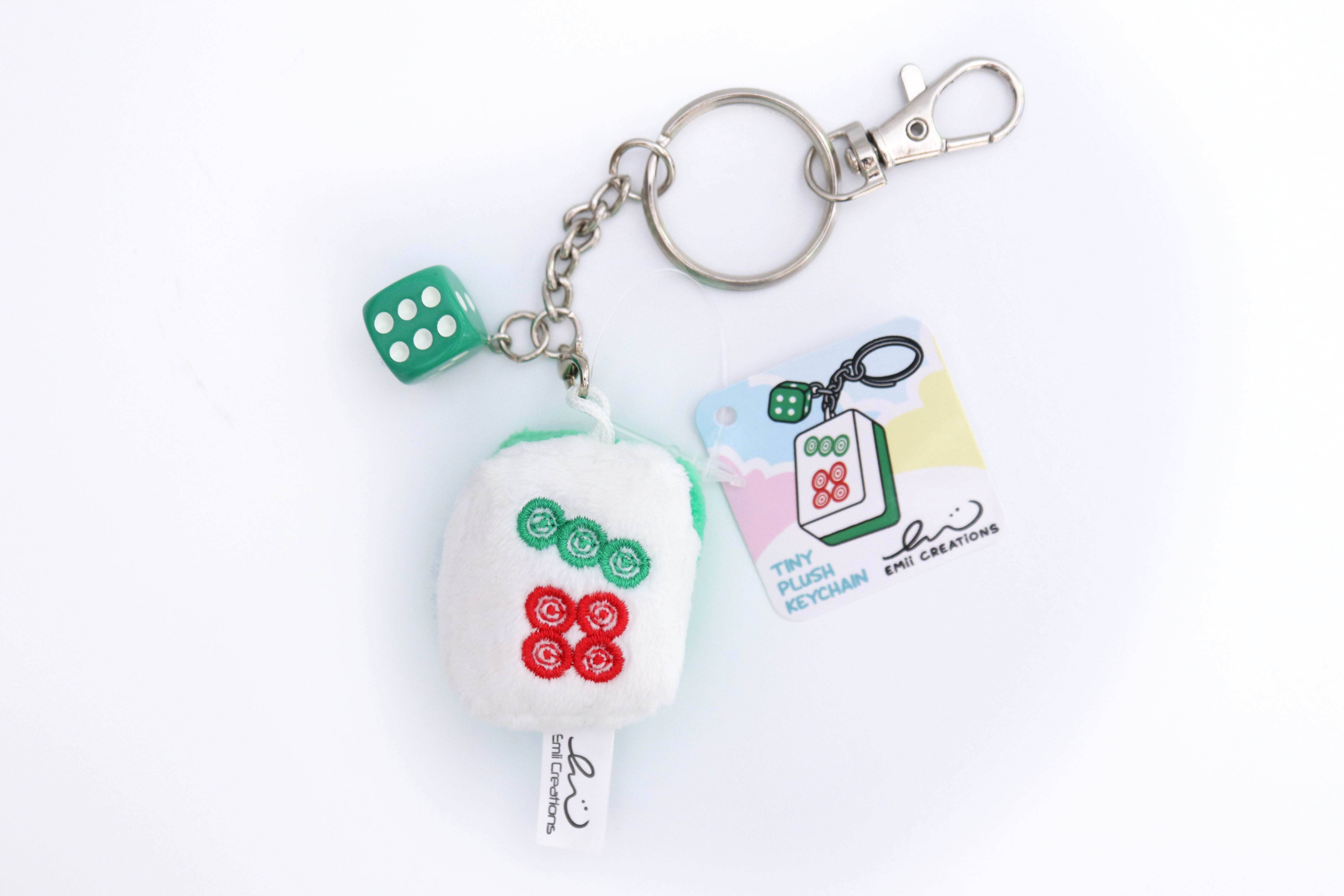 Emii Creations - Wholesale Keychain - Unisex - Tiny Mahjong Tile Plush Key & Bag Charm6