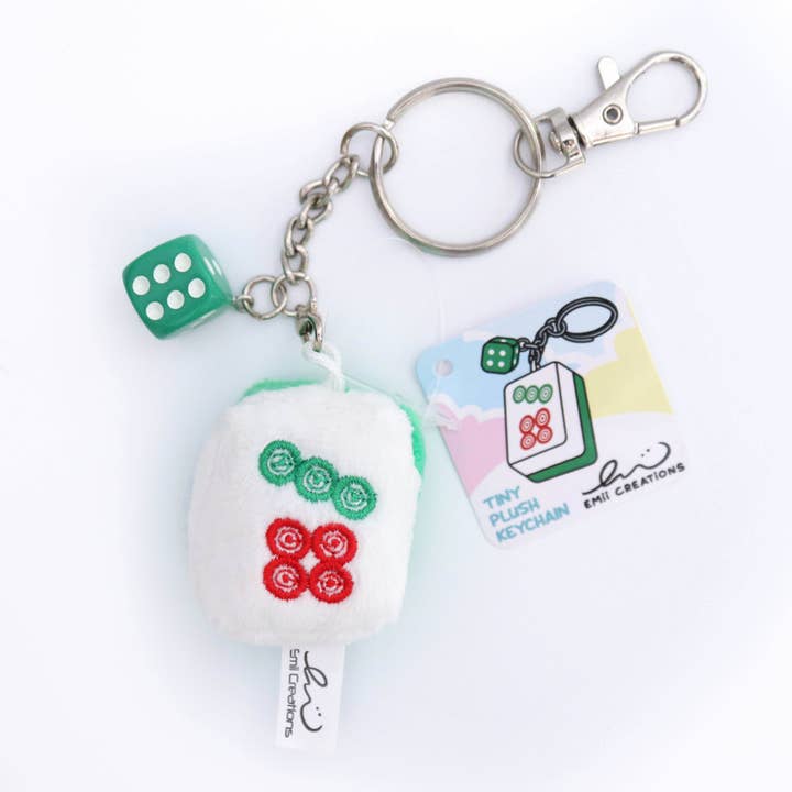 Emii Creations - Wholesale Keychain - Unisex - Tiny Mahjong Tile Plush Key & Bag Charm6
