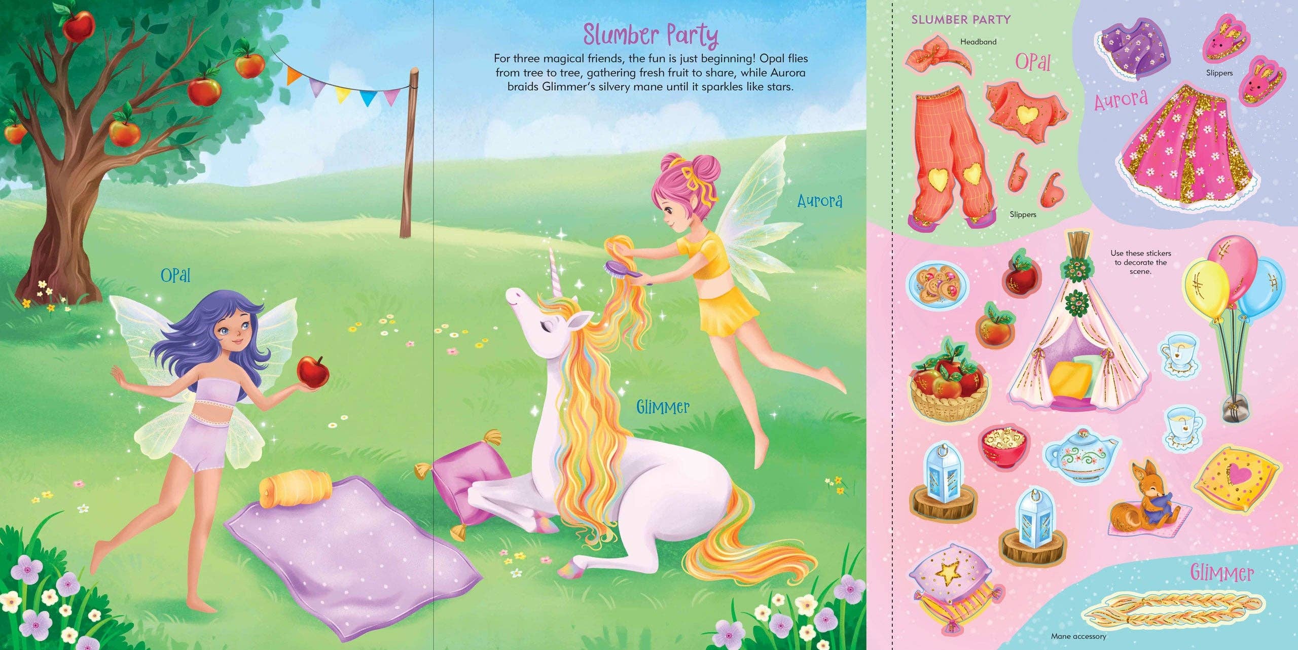 Peter Pauper Press - Wholesale Sticker - Kids & Baby - Unicorns Sticker Doll Dress-Up Book3
