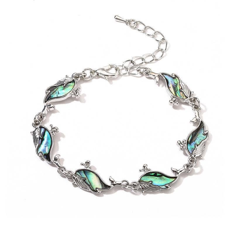 Mio Queena – wholesale Charm/dangle bracelet – Multi-style Abalone Shell Metal Chain Bracelets16