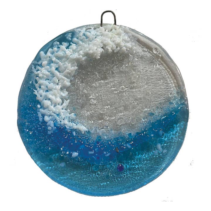 Suncatcher Glass Wave para venta al por mayor de Beach Memories® Glassworks