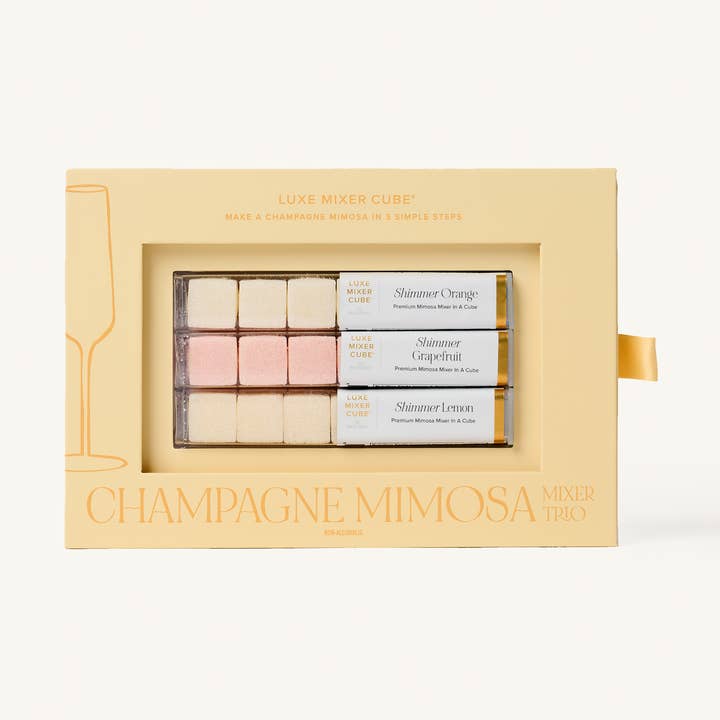 Champagne Mimosa Mixer Kit for wholesale by TEASPRESSA | LUXE Mixer Cube