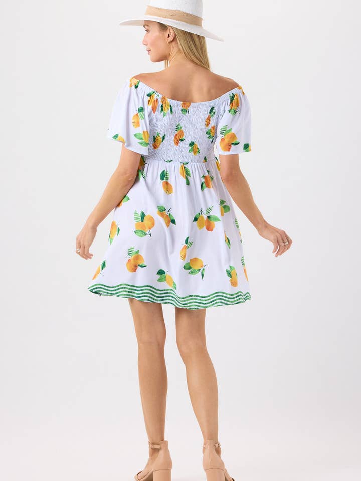 Limoncello White Sail Away Mini Dress for wholesale on Faire2