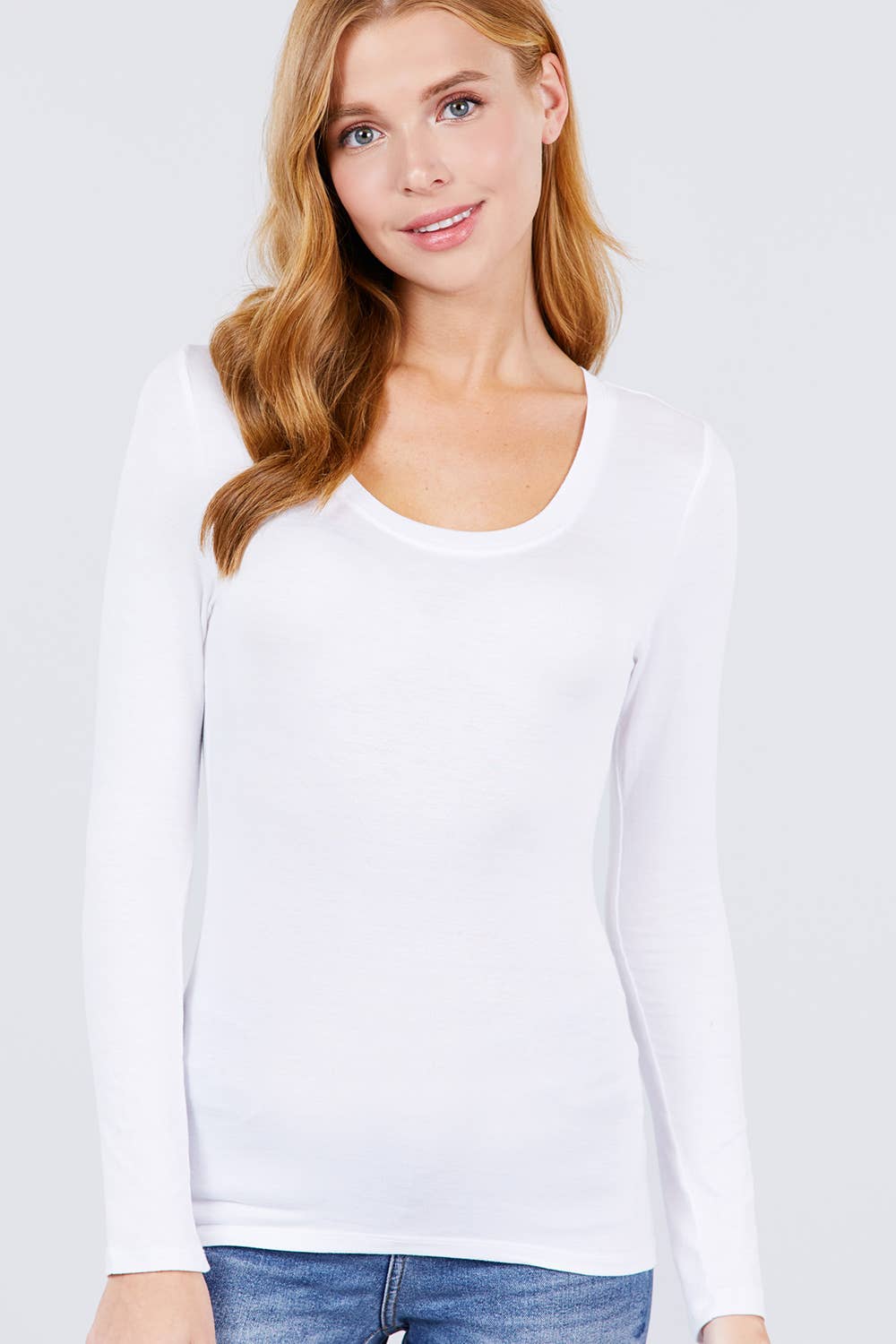 Active Basic | Active USA - Wholesale Knit Top - Women's - Long Sleeve Round Neck Top10