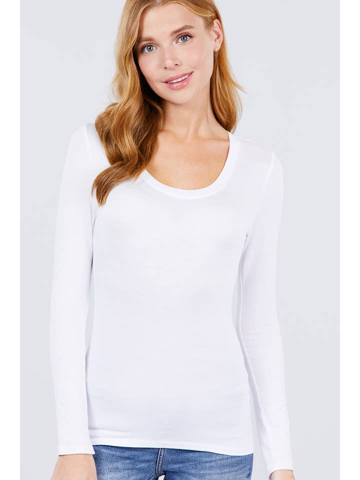 Active Basic | Active USA - Wholesale Knit Top - Women's - Long Sleeve Round Neck Top10