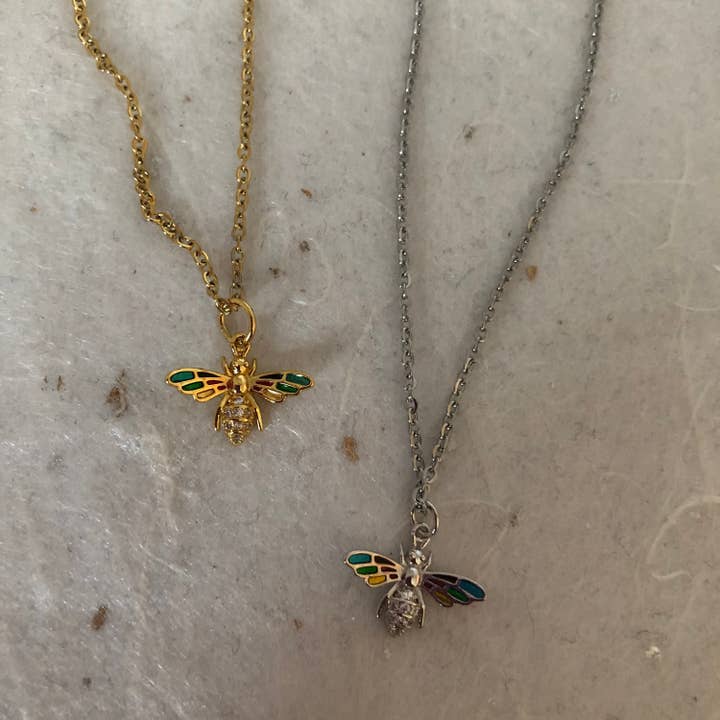 Collier bourdon en zircone cubique or 45,7 cm rhodié pour la vente par Roshni Desai & Things