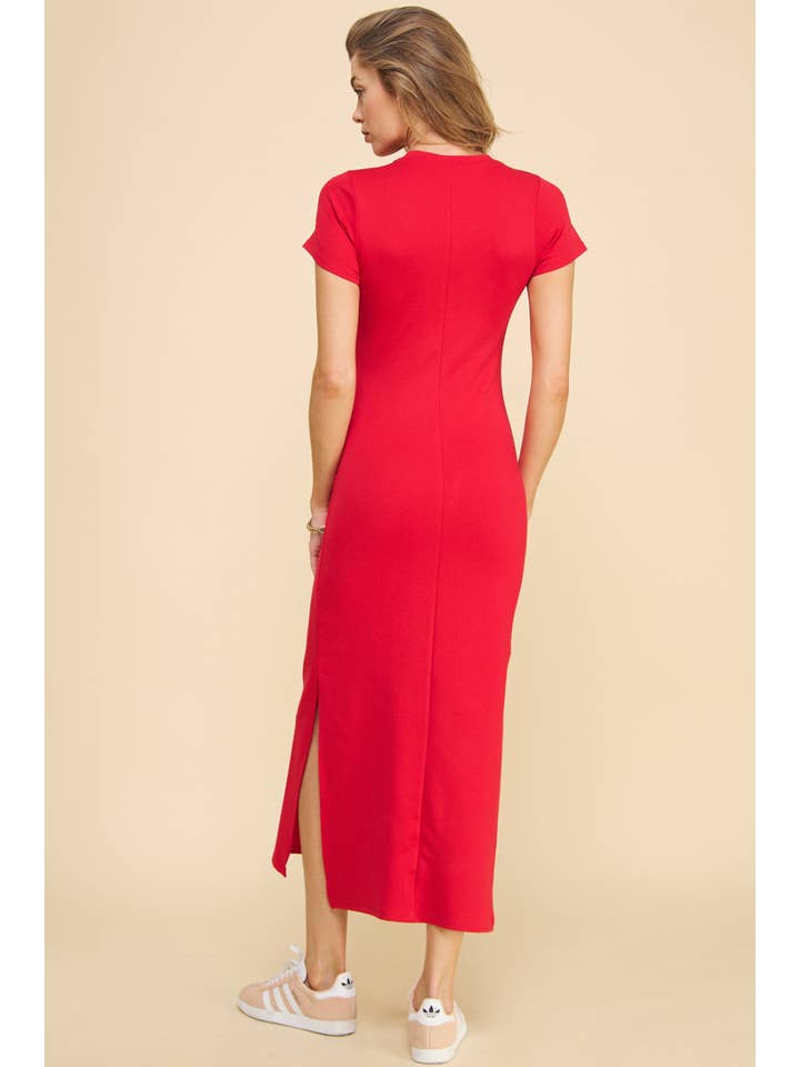 ISD1295 Anastasia Dress Red for wholesale on Faire