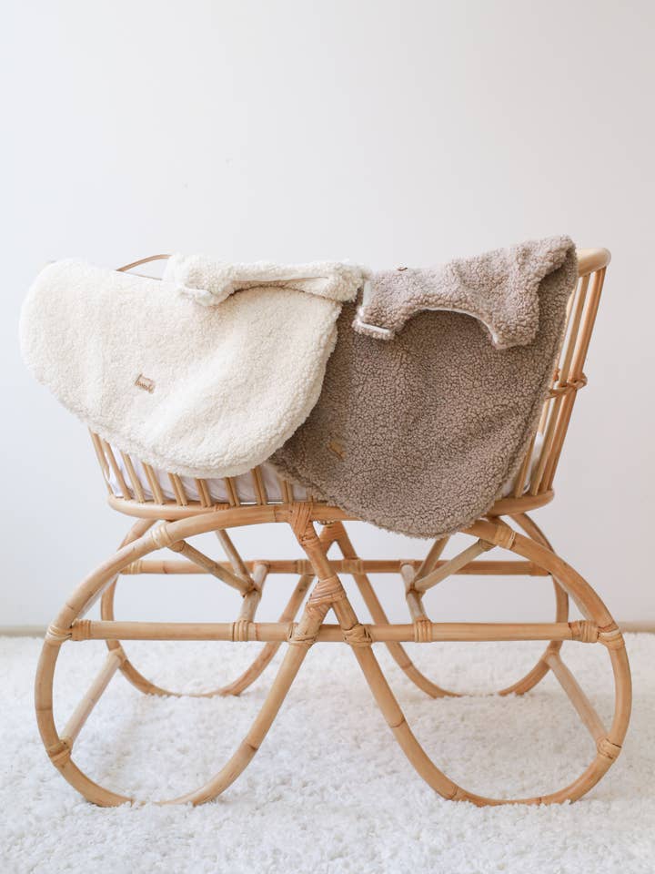 Babyly - Wholesale Sleepsack - Baby - Teddy sleeping bag - CREAM or TAUPE - 1,5 TOG1