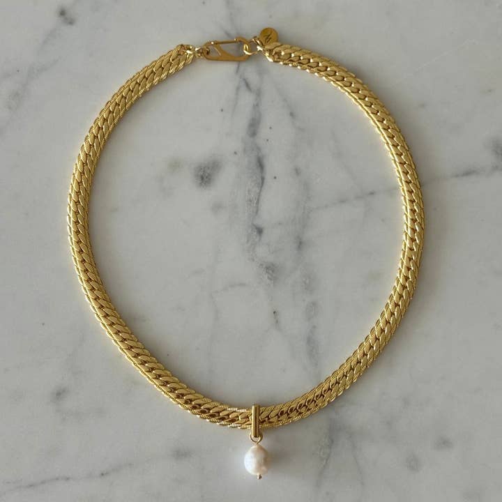 WILYMI Jewelry Co - Wholesale Pendant/Charm Necklace - 12mm Baroque Pearl Necklace | 18k Gold Filled4