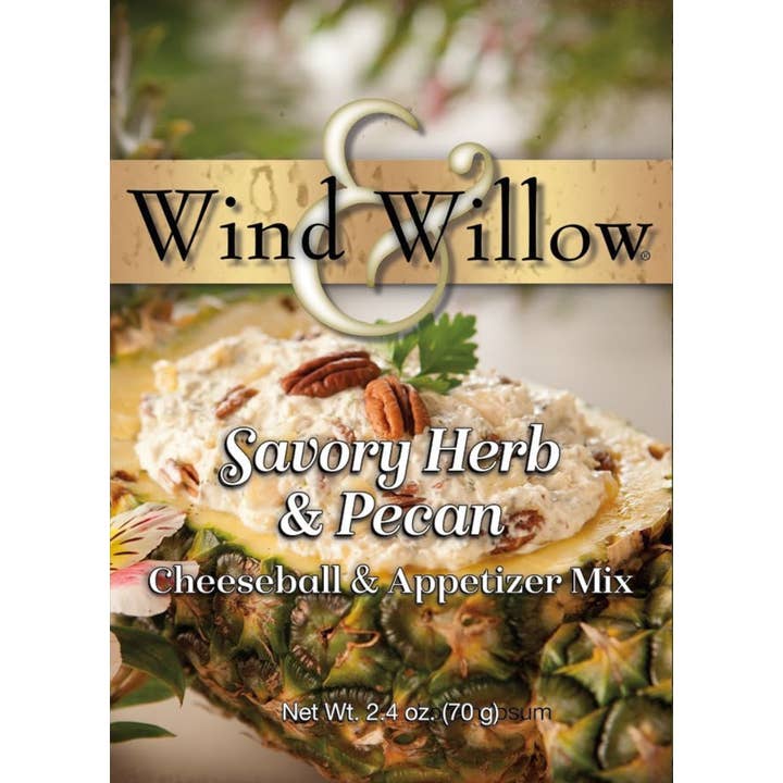 Savory Herb & Pecan (cs 12) - Savory Cheeseball Mix for wholesale by Wind & Willow