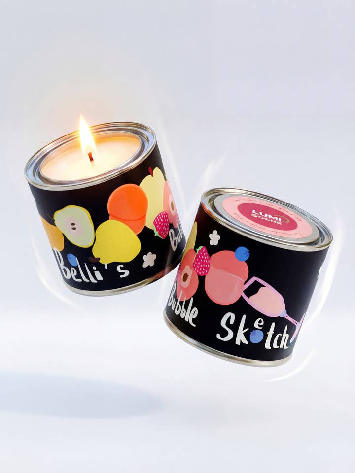 Barattolo di Latta Cera di Soia | Schizzo di Bolle di Belli per la vendita all'ingrosso da parte di Bodi Candle