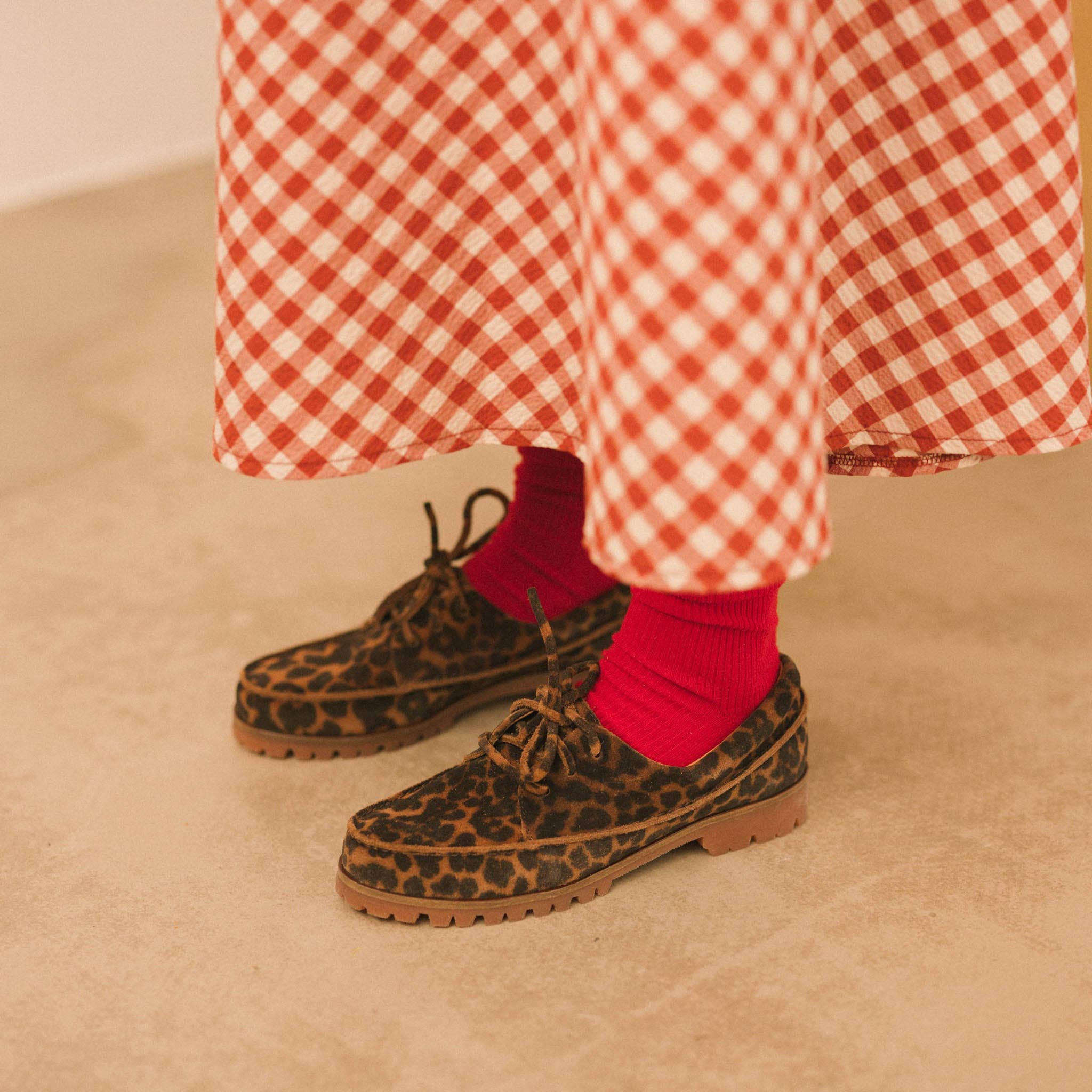 brown Tefer Flats, pattern velvet for wholesale on Faire6