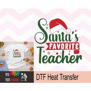 Julemandens foretrukne lærerferie DTF for engroshandel hos DTF Tee