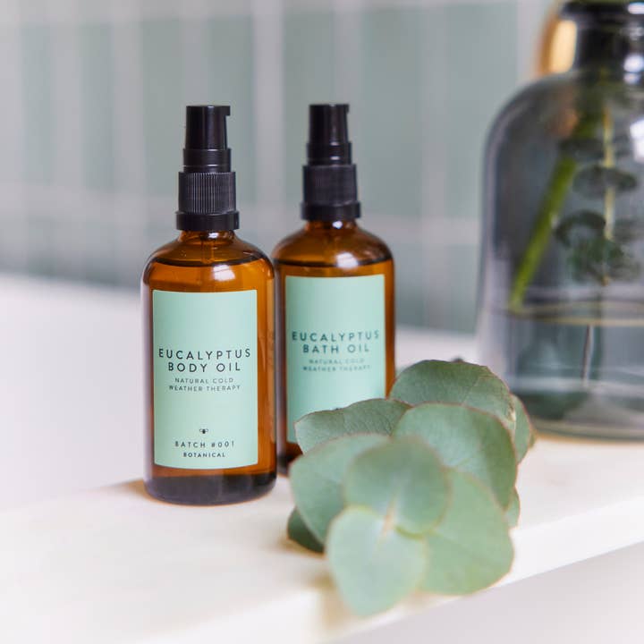 NEW! Eucalyptus Body Oil 100ml for wholesale by Batch #001