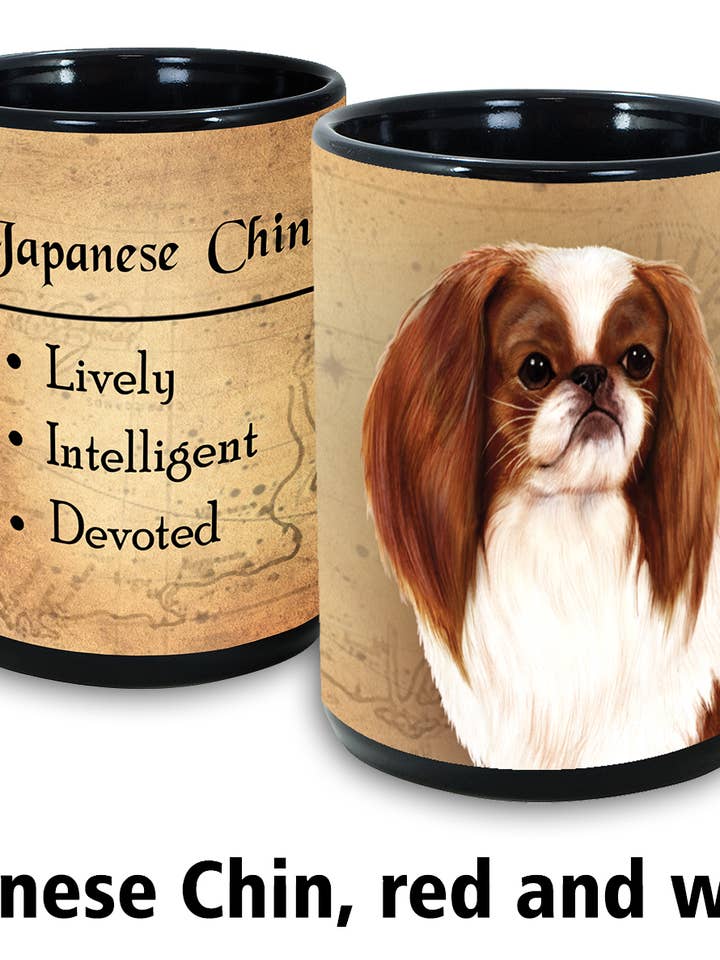My Faithful Friend Mugs Japanese Chin Red & White for wholesale by Pet Gifts USA, LLC