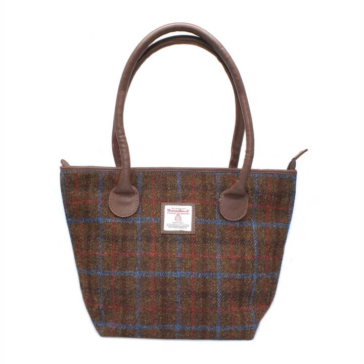 Heather Hats & Accessories - Vente Tote bag – femme - Sac cabas en tweed Harris Ailsa ZB084