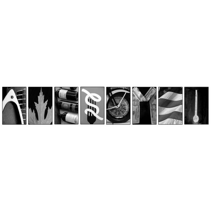 AWESOME_03 Greeting Card with alphabet photography for wholesale by PhotoWord Art