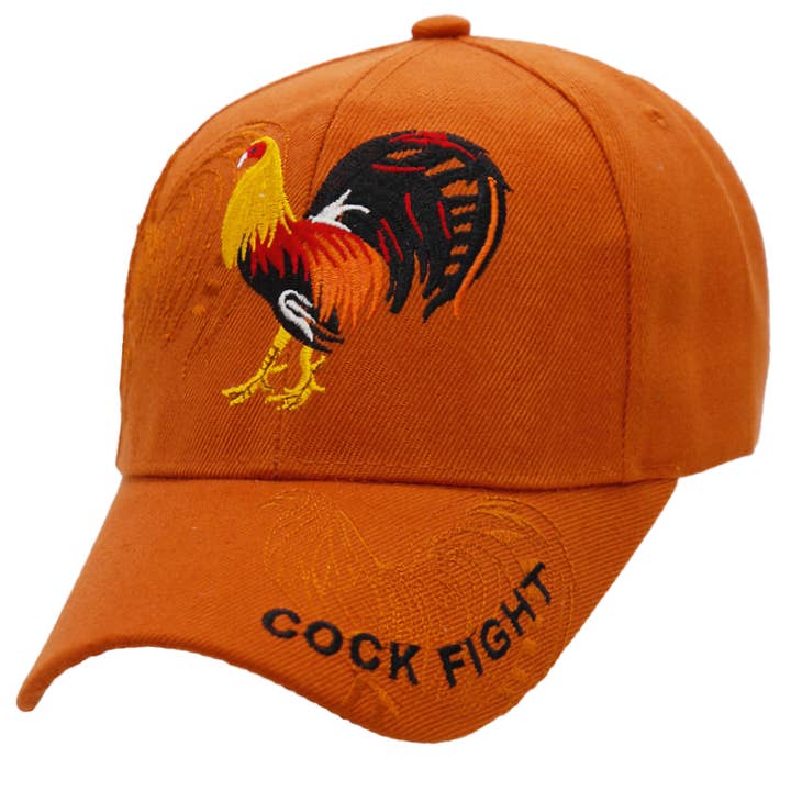 Cap Zone - Wholesale Baseball Cap - Unisex - Rooster Cockfighting Acrylic Baseball Cap13