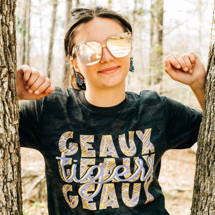 Geaux Tigers Geaux Game Day Grafik-T-Shirt - JUGEND für den Großhandel von Pink House On River Road