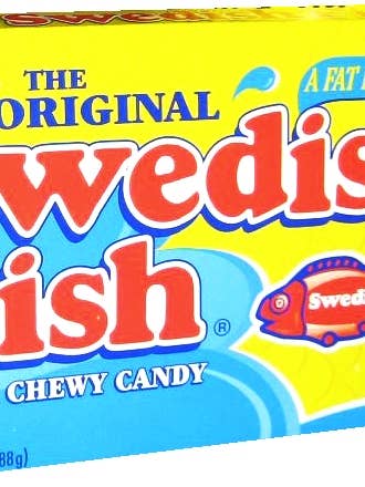 Theater Box - Swedish Fish Red 3.10 oz X 12 Units for wholesale by iSweet.ca
