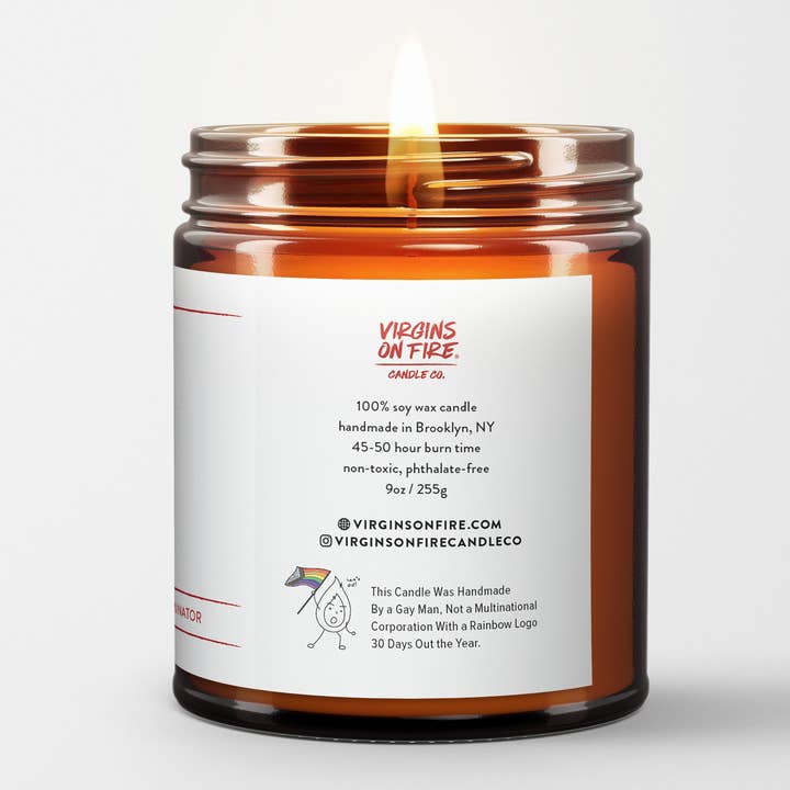 Virgins On Fire Candle Co. - Wholesale Jar/Filled Candle - THIS CANDLE WAS MADE BY A GAY MAN 🏳️🌈 (Sage & Lavender)1