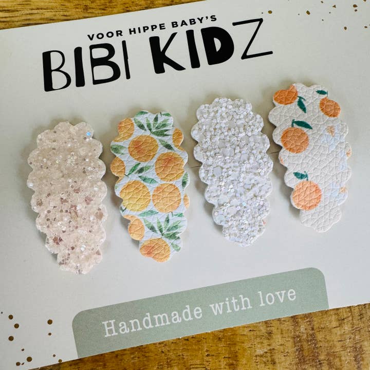 Set of Hair Clips Flower Claw 1 for wholesale by Bibi Kidz