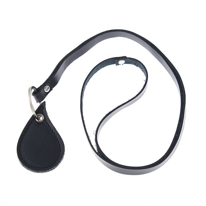 Cabide de chave de couro elegante e simples (preto) por atacado de Ziinah - vizible with style